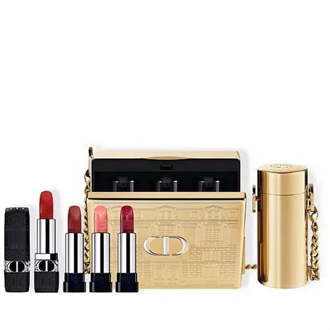 dior lipstick bag gold|christian dior lipstick bag.